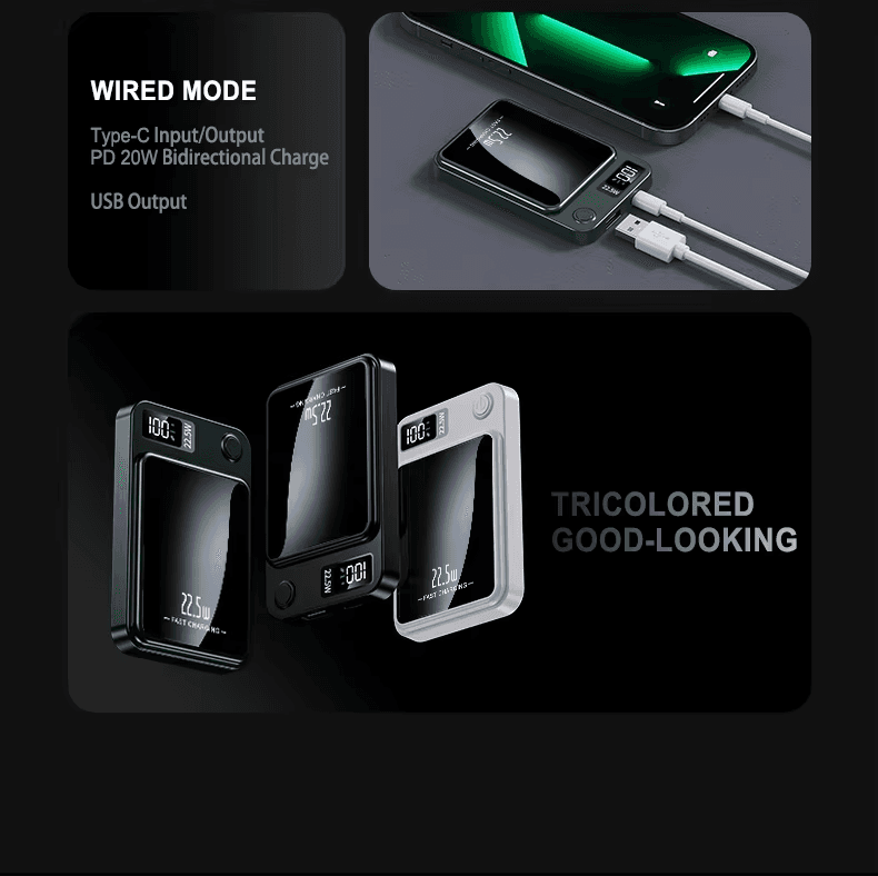 30000mAh Magnetic Wireless Power Bank — Ultra-Fast Charge