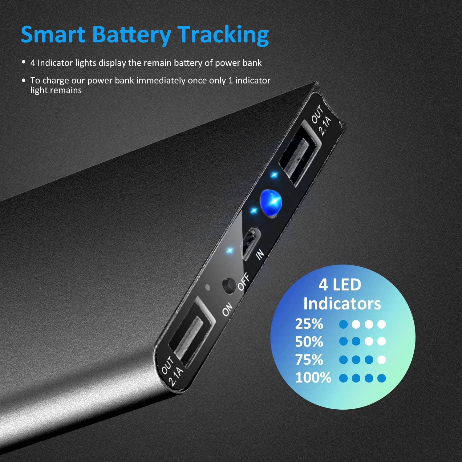 20000mAh Ultra-Slim Power Bank