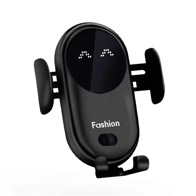 Infrared Induction Car Wireless Charger Car Phone Holder Black USB