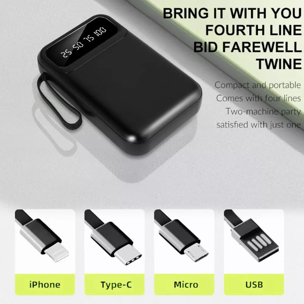 30000mAh Power Bank — Fast USB Charger