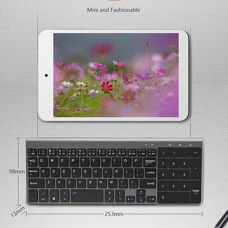 Mini Wireless Keyboard & Touchpad Mouse — Bluetooth 2.4G
