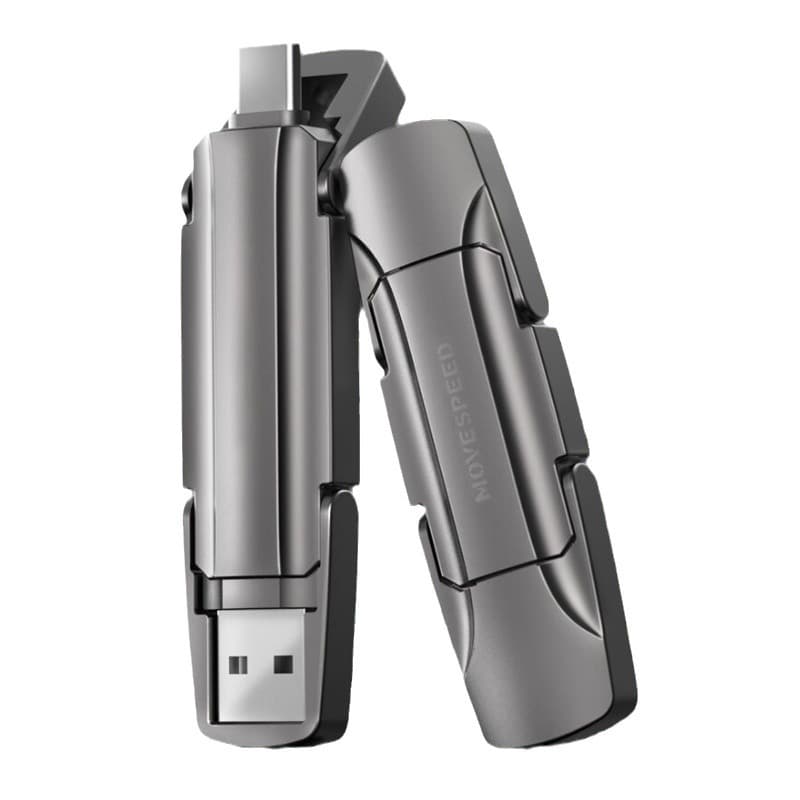 Dual-Type-C Port Solid-State USB Flash Drive For Phones And Computers